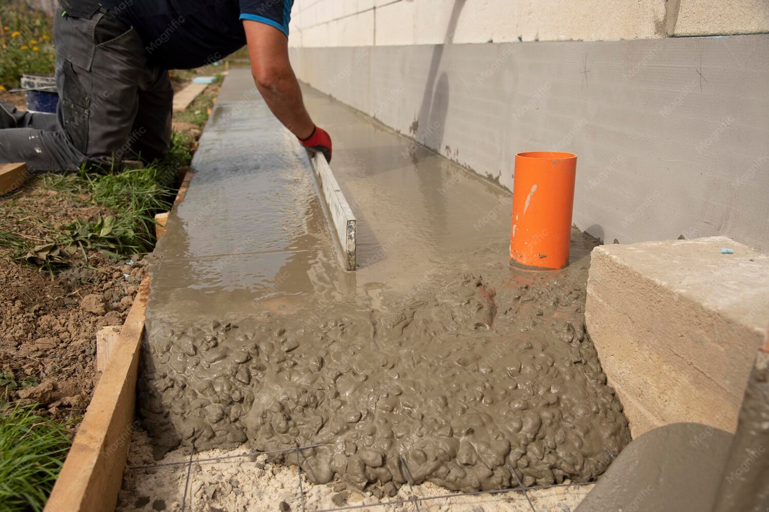 Concrete foundation reinforcement